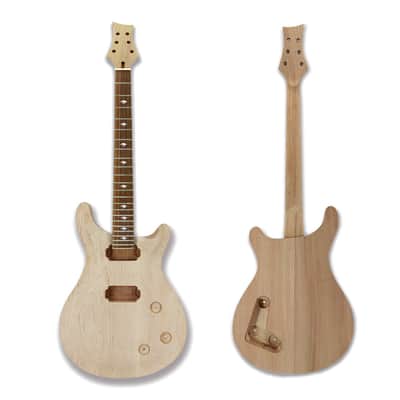 22-Fret Guitar Neck & Body Kit Semi Hollow Guitar body image 2