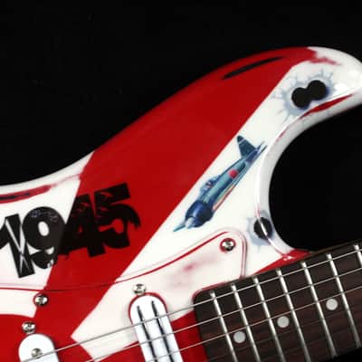 Custom Painted and Upgraded (Aged and Worn) Fender Squier CXS Strat With Matching Headstock and Pickguard image 8
