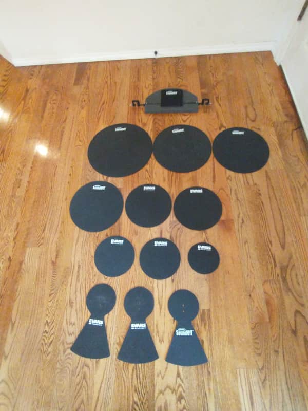 Evans Sound off 13 piece drum and cymbal muting pad set mint open box! image 1