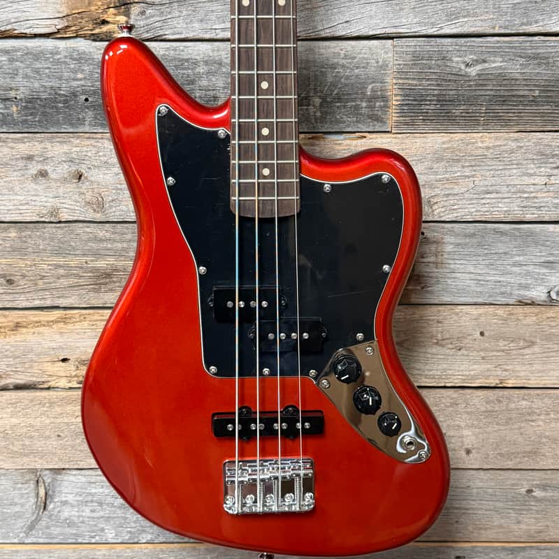 Squier Vintage Modified Jaguar Bass Special SS Candy Apple Red image 1