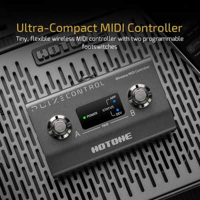 Hotone EC-2 Pulze Control Wireless Bluetooth MIDI Foot Controller - 2-Footswitch Programmable Guitar Pedal with Mobile App (Price includes the import duty to US buyer) image 2