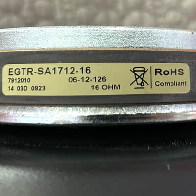 Eminence/Jet City 12” speaker 16 ohm EGTR SA1712-16 2010’s - Black image 3