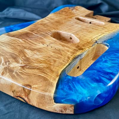 MH Customs Tidal Series “Emerald Break” T-Style Guitar Body 2026 - Nitrocellulose Gloss image 8