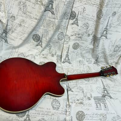 1965 Hofner Verythin Model 4575 Cherry Finish Flame Maple Taylor Hard Shell Case Fair Condition **Please Read** image 9