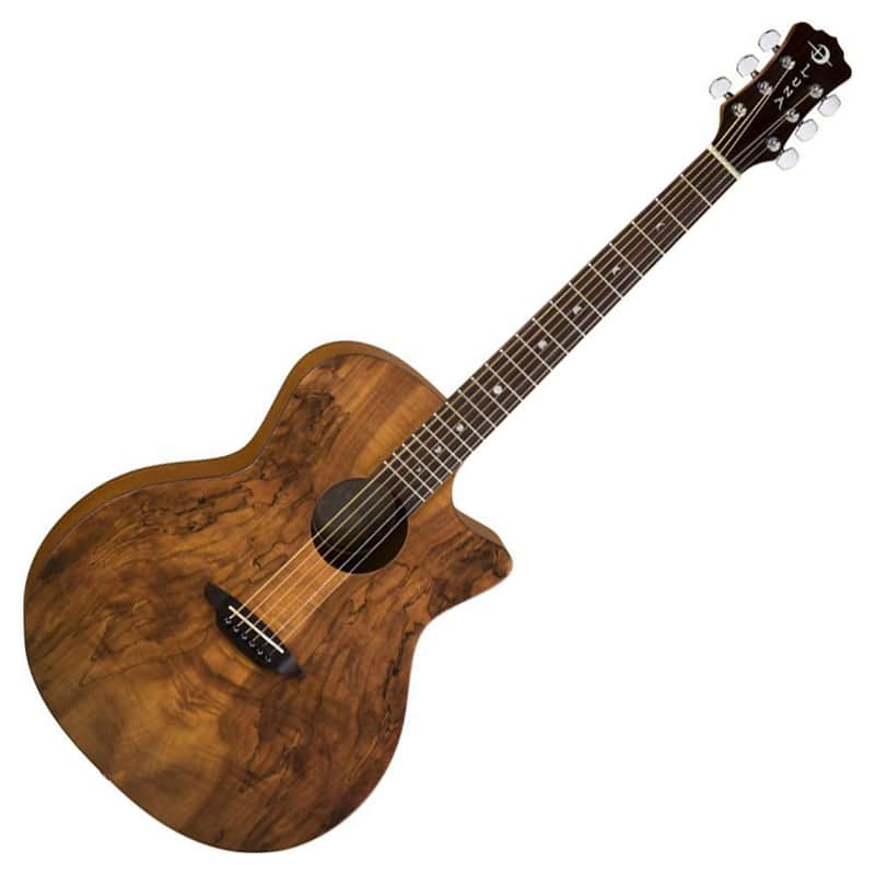 Luna Gypsy Spalt Grand Concert Acoustic Guitar Natural image 1