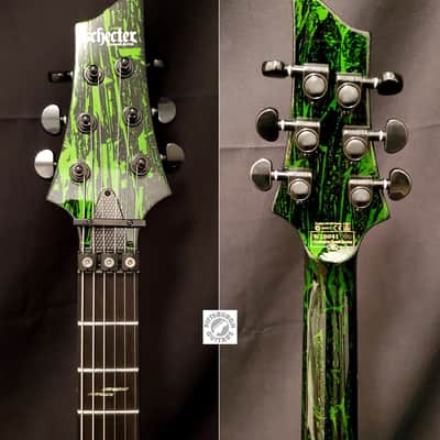 2020 Schecter C-1 FR S Silver Mountain in Toxic Venom; Comes with Gig Bag and Pro-Setup! image 4