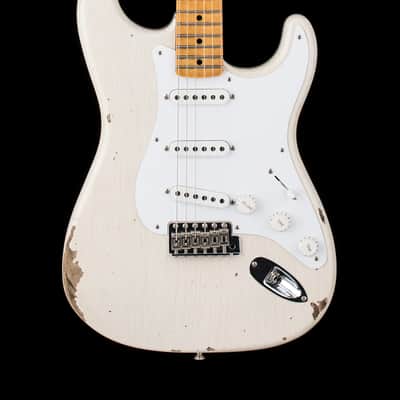 Fender Custom Shop Limited Edition Fat 1954 Stratocaster Relic with Closet Classic Hardware - Aged White Blonde #0102 image 1