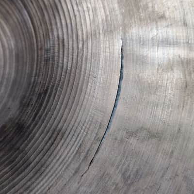 Crash Cymbal 18" Sabian AA Vintage CRACKED USED! RKCRK150426 image 5