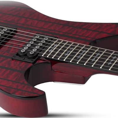 Schecter 1753-SHC Synyster Standard Plus 6 String Electric Guitar - Transparent Deep Red (1753) image 16