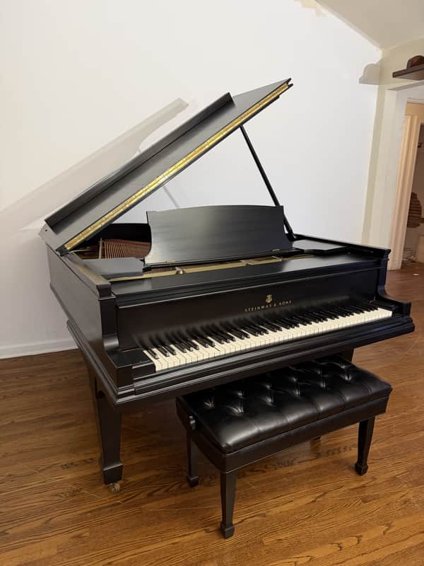 Steinway & Sons Model A 1917 Grand Piano – 6'2" – Professionally Restored – Satin Ebony image 1