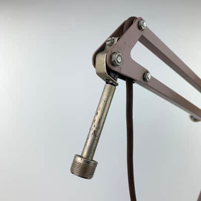 Vintage Metal LUXO Desktop Microphone Stand w/ Articulating Swing Arm & XLR image 4
