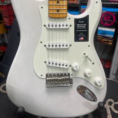 Fender American Original 50s Stratocaster Maple Fretboard - White Blonde image 1