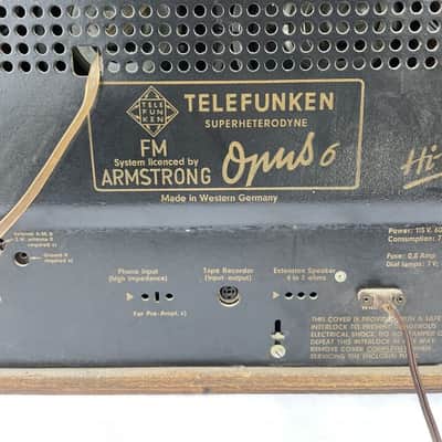 Telefunken Opus 6 HiFi Radio System Licensed by Armstrong Amplifier West Germany image 9