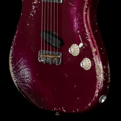 Fender Custom Shop 1966 Stratocaster SH Heavy Relic - Aged Midnight Wine #88062 image 7