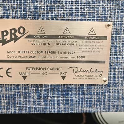 Supro 1970RK Keeley Custom 25-Watt 1x10" Guitar Combo 2018 - Present - Blue Rhino image 8