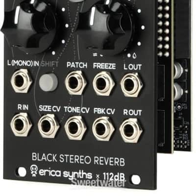 Erica Synths Black Stereo Reverb Eurorack Module (BlkReverbd1) image 1