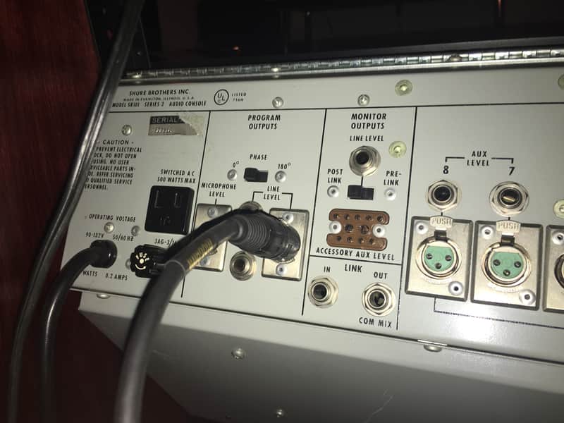 Shure SR101 8 Channel Mixer with EQ Spring Reverb Vintage | Reverb