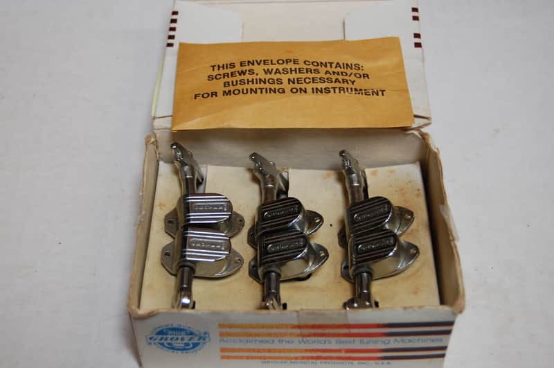 Grover Imperial tuners 1980s chrome image 1