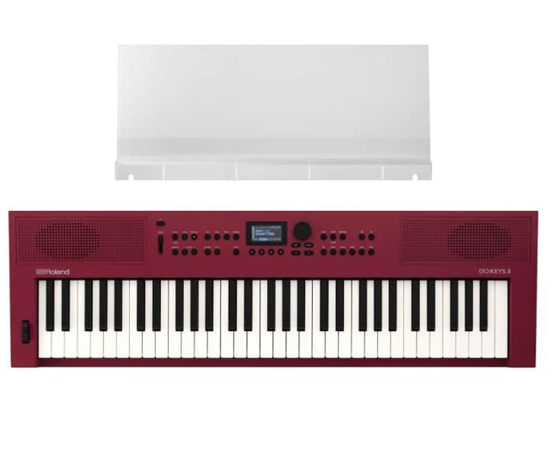 Roland GO:KEYS 3 Keyboard with Music Stand - Red image 1