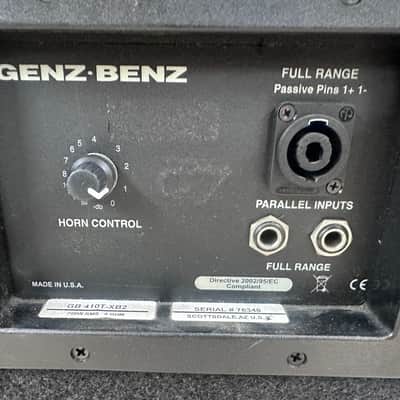 Genz-Benz GB410T-XB2 700-Watt Bass Guitar Speaker Cabinet - READ image 12