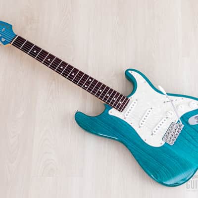2012 Fender '62 Stratocaster ST62/ASH/MH Transparent Blue + Headstock Near-Mint, Japan MIJ image 11