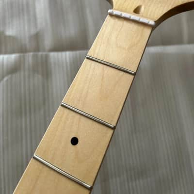 5 String 21 frets Electric Bass Guitar Neck With Maple Fretboard image 3