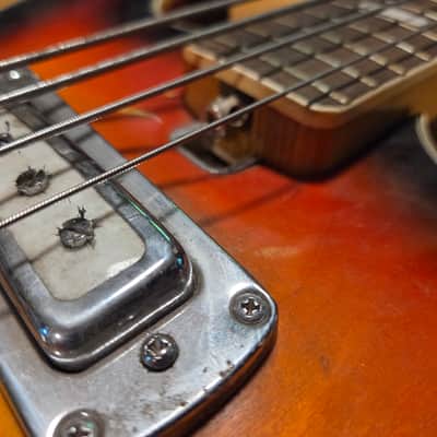 Tele-Star Hollowbody Bass and Amp 1960s Japan image 6