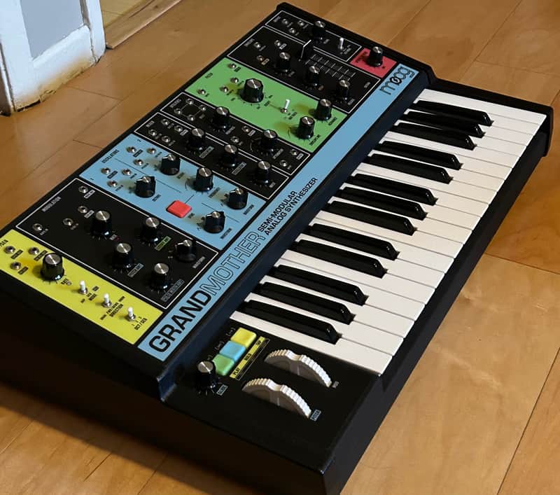 Moog Grandmother 32-Key Semi-Modular Analog Synthesizer 2018 - Present - Black / Multi-Colored Panel image 1