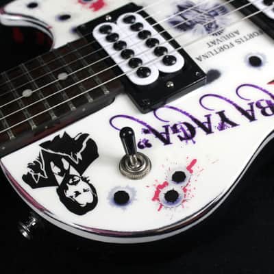 Custom Painted and Upgraded Epiphone Les Paul Studio LT-Aged and Worn With Graphics And Matching Headstock image 16