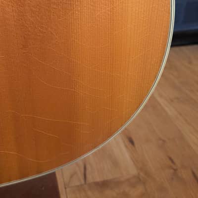Vintage Japan 1970s S. Yairi 9110 SYairi Dreadnought Acoustic Natural - Top Splice Repair & GREAT Sound! image 10