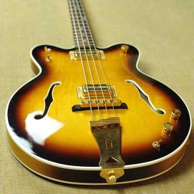 Gretsch '68 Broadkaster Reissue G6072-1968 Long Scale Hollow-Body Bass image 7