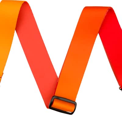 Fender 2-Inch Wide Guitar Strap, Ombre Adjustable Guitar Strap, Tequila Sunrise image 1