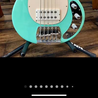 Ernie Ball Music Man Bongo 5 HS Bass Guitar - Tangerine Pearl