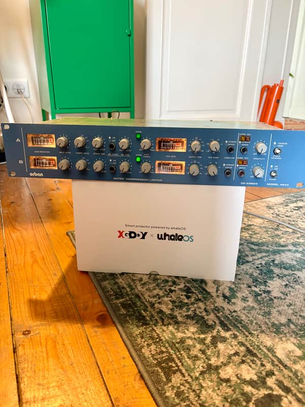 Orban Model 424A Stereo Gated Compressor / Limiter with De-Esser 1980s - Blue image 1
