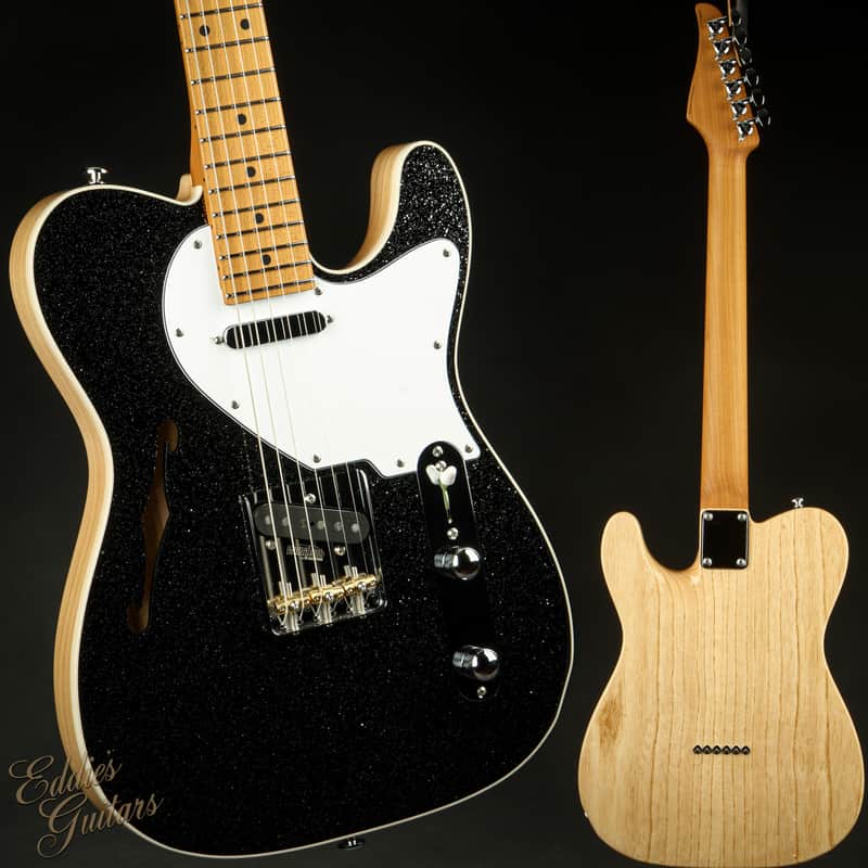 2023 - Suhr Eddie's Guitars Exclusive Custom Classic T Roasted - Black Sparkle image 1