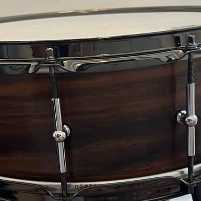 SJL Drum Company Pacific Black Walnut single ply snare 2026 - Natural gloss image 9