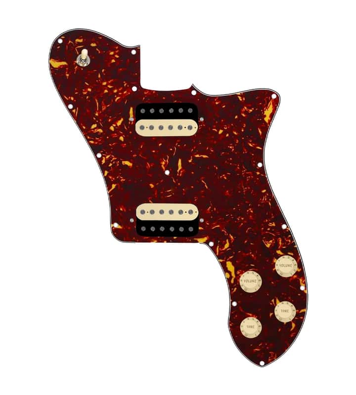 920D Custom 72 Deluxe Tele Loaded Pickguard With Uncovered Roughneck Humbuckers, Aged White Knobs, and Tortoise Pickguard image 1