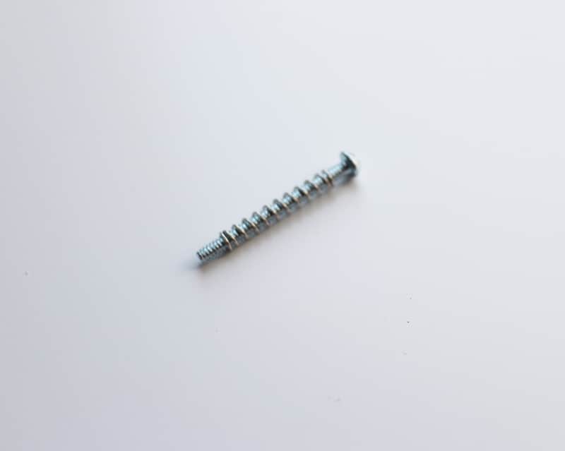 Fender Bass Bridge Intonation Screw & Spring Nickel 2020 Silver Set image 1