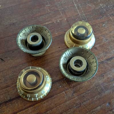 Gibson Bonnet Bell Top-hat Knobs (These are '55s) - 1955 to1960 - Les Paul image 1