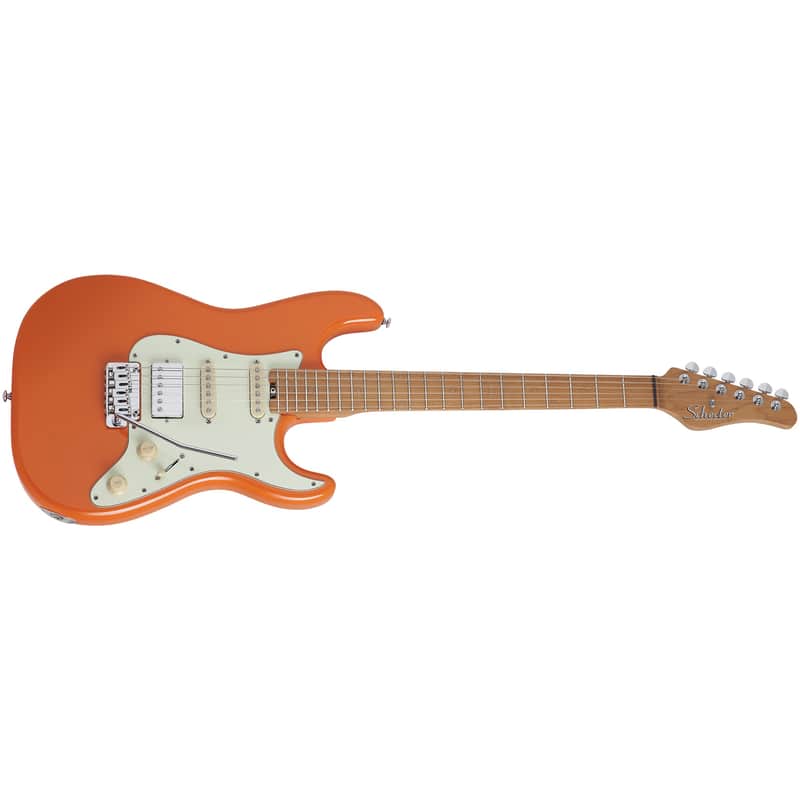 Schecter Nick Johnston Traditional H/S/S Atomic Orange Electric Guitar image 1