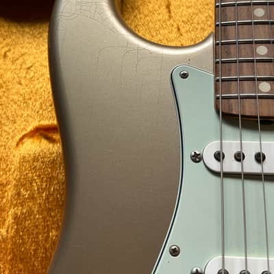 2014 Fender Custom Shop 1964 Stratocaster Shoreline Gold Flamed Maple Neck Closet Classic image 5