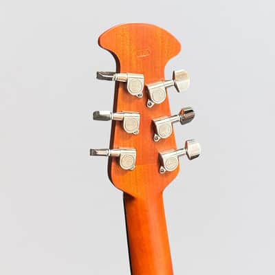 Ovation CE44-RRB-G Celebrity Elite Mid-Depth Acoustic-Electric Guitar - Reverse Red Burst image 10