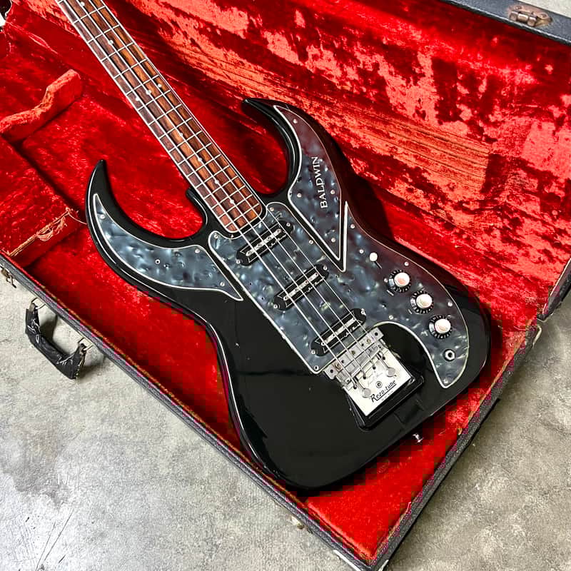 Burns Baldwin Bison Bass 1960's Black beauty original | Reverb Brazil