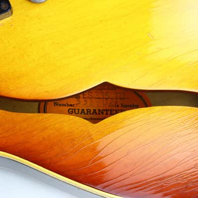 1965 Gibson ES-335 TD Vintage Semi Hollow Guitar WIDE NUT Factory Bigsby! image 19