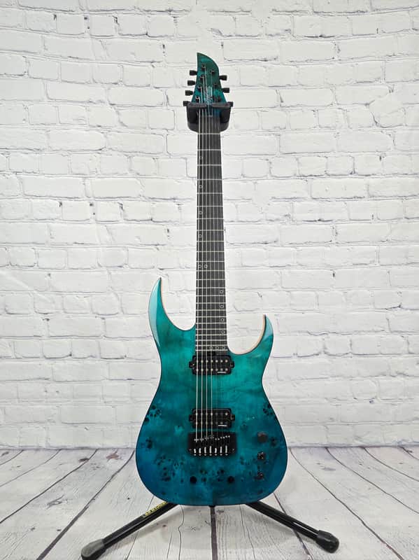 Schecter Keith Merrow KM-7 MkIII 7 String Electric Guitar Lagoon Fade image 1