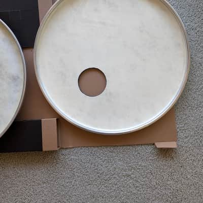 Evans 2x20" EMAD Calftone Bass Drum Head Set - 2 head set image 6