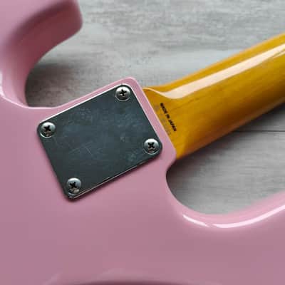 2008 Fender Japan ‘62 Reissue Jazz Bass (Refinished Pink) image 8