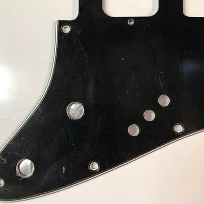 WD Music Custom Ordered Stratocaster 3-Ply Pickguard - Black image 3