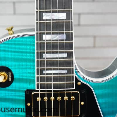 Gibson Custom Shop Dealer Select Les Paul Custom Figured – Opal Reef image 4