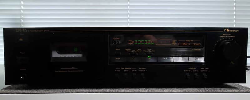 1990 Nakamichi CR-1A Stereo Cassette Deck Player Recorder Like New Idler Gear Drive Better Grab This image 1